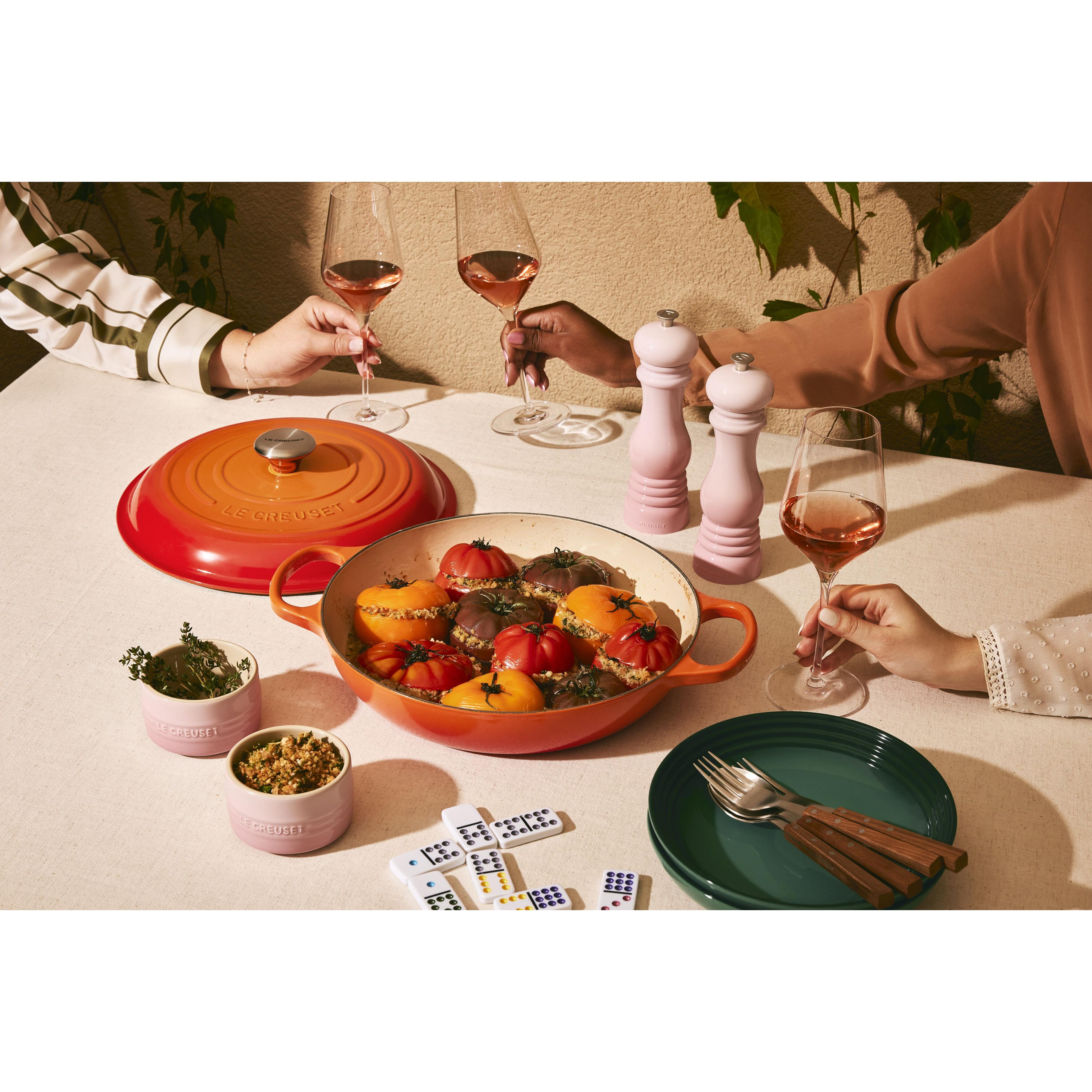 Le Creuset 3.5L Flame Orange Shallow Braiser (30 cm) tomato bake