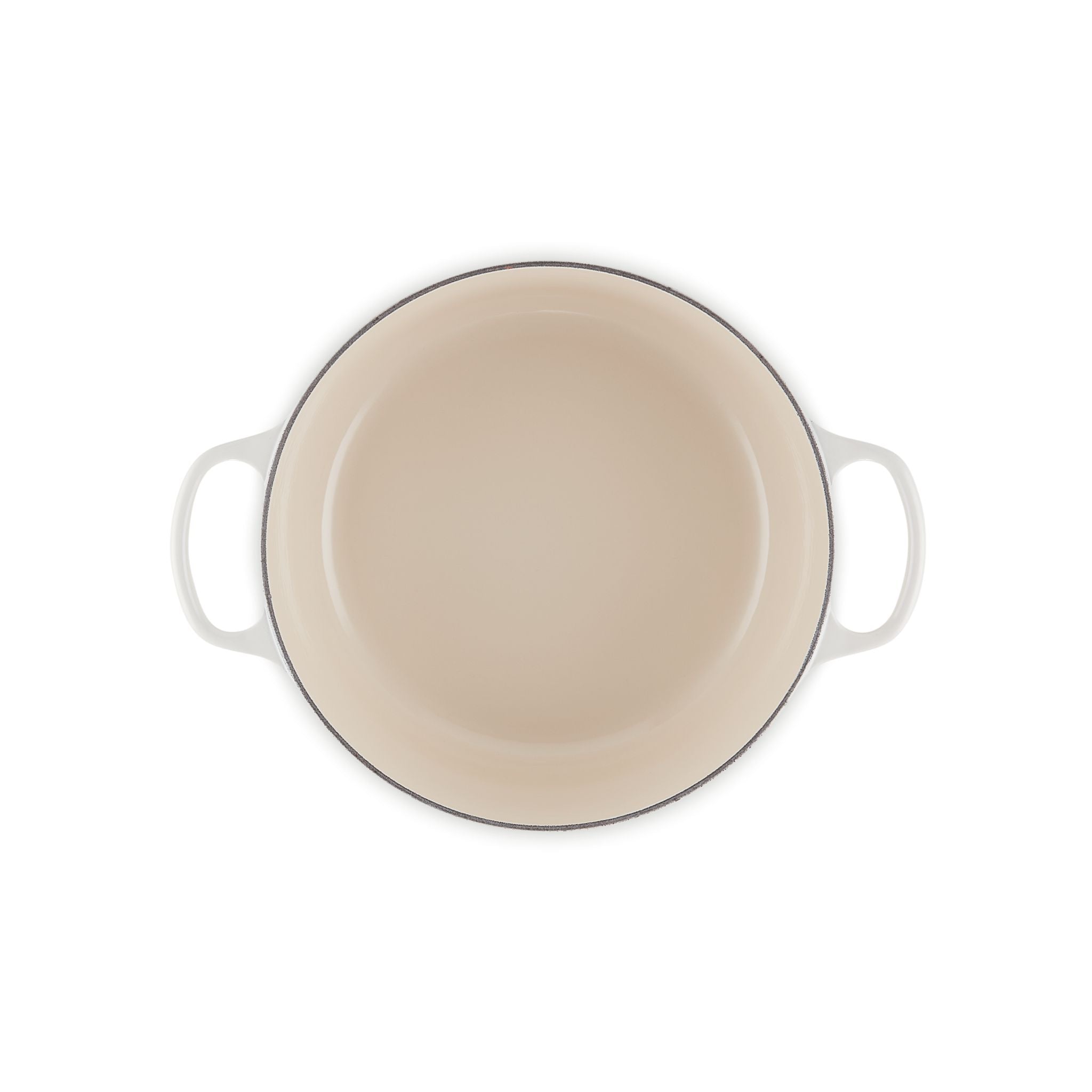 Le Creuset Meringue 28cm 6.7L Round Oven LS2501-289N Internal