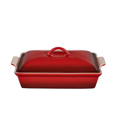 Le Creuset 3.8L Stoneware Cherry Red Cerise Rectangular Roaster