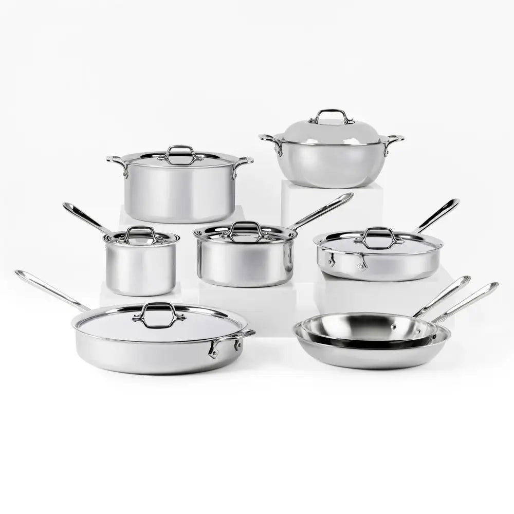 All-Clad D3 Stainless Steel 14 Piece Set - 401716