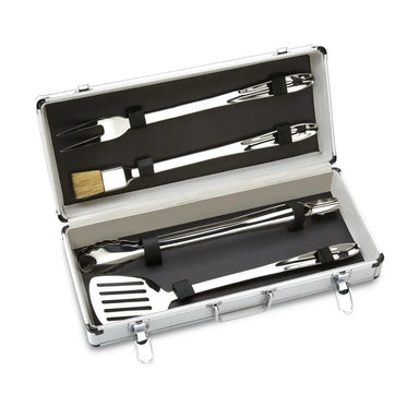 All Clad Stainless Steel 4 piece BBQ Tool Set with box T147