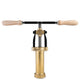 Bigolaro Premium Hand Pasta Extruder with Rigatoni and Spaghetti 2.5 mm Brass Dies Made in Italy