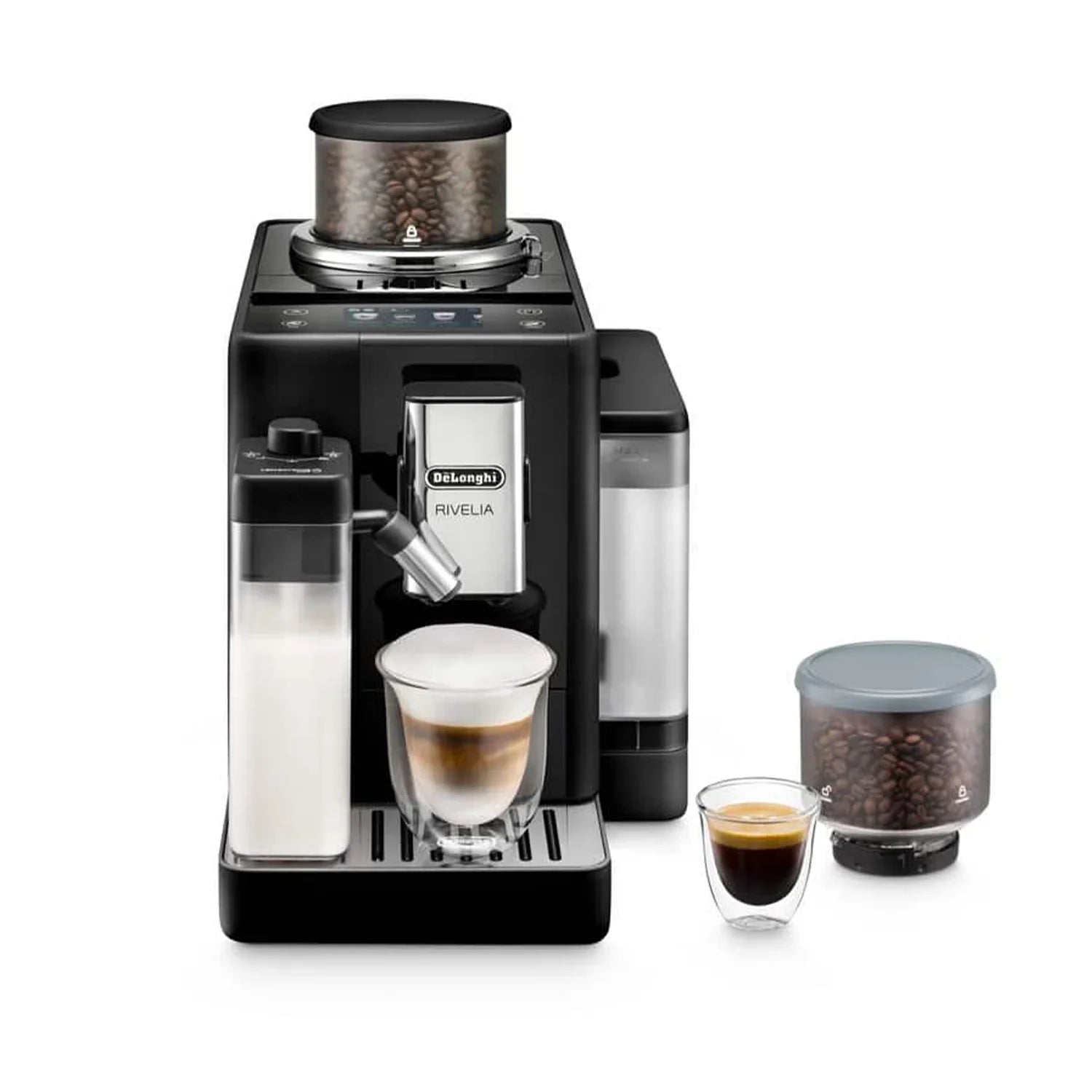 DeLonghi Rivelia Onyx Black EXAM44055B Fully Automatic Espresso Machine beans
