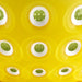 Guzzini Bowl Le Murrine Yellow Green and White 25 cm - Made in Italy Close 