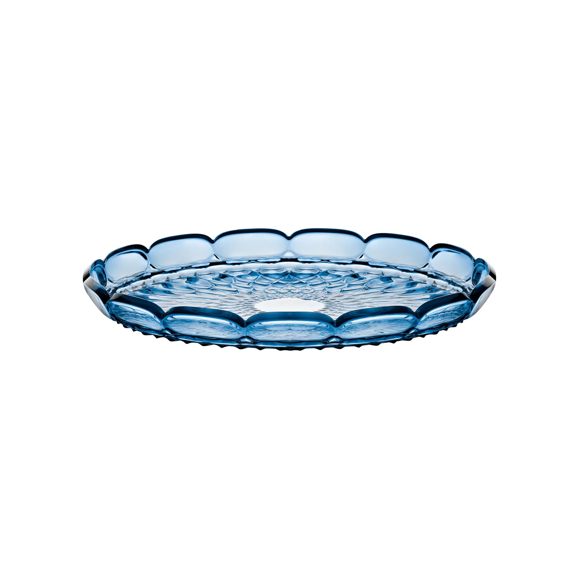 Guzzini Vanity Tray 36 cm Sky Blue – Made in Italy Side