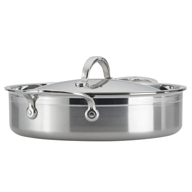 Hestan ProBond Professional Clad Stainless Steel Essential Sauteuse Pan 3.5 Qt / 26 cm - Made in Italy - 31569