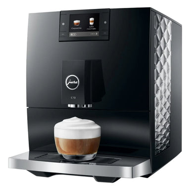 Jura C9 Piano Black Espresso Machine #15739 Milk Cappuccino