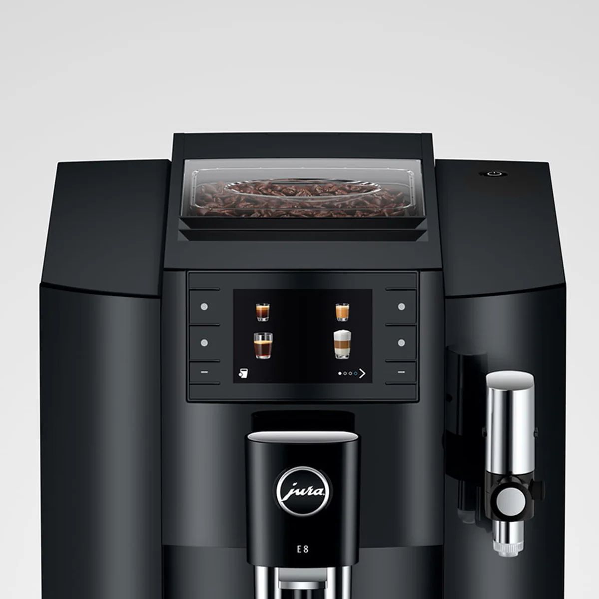 Jura E8 Piano Black Latest Model 2024 #15648 Touch Buttons