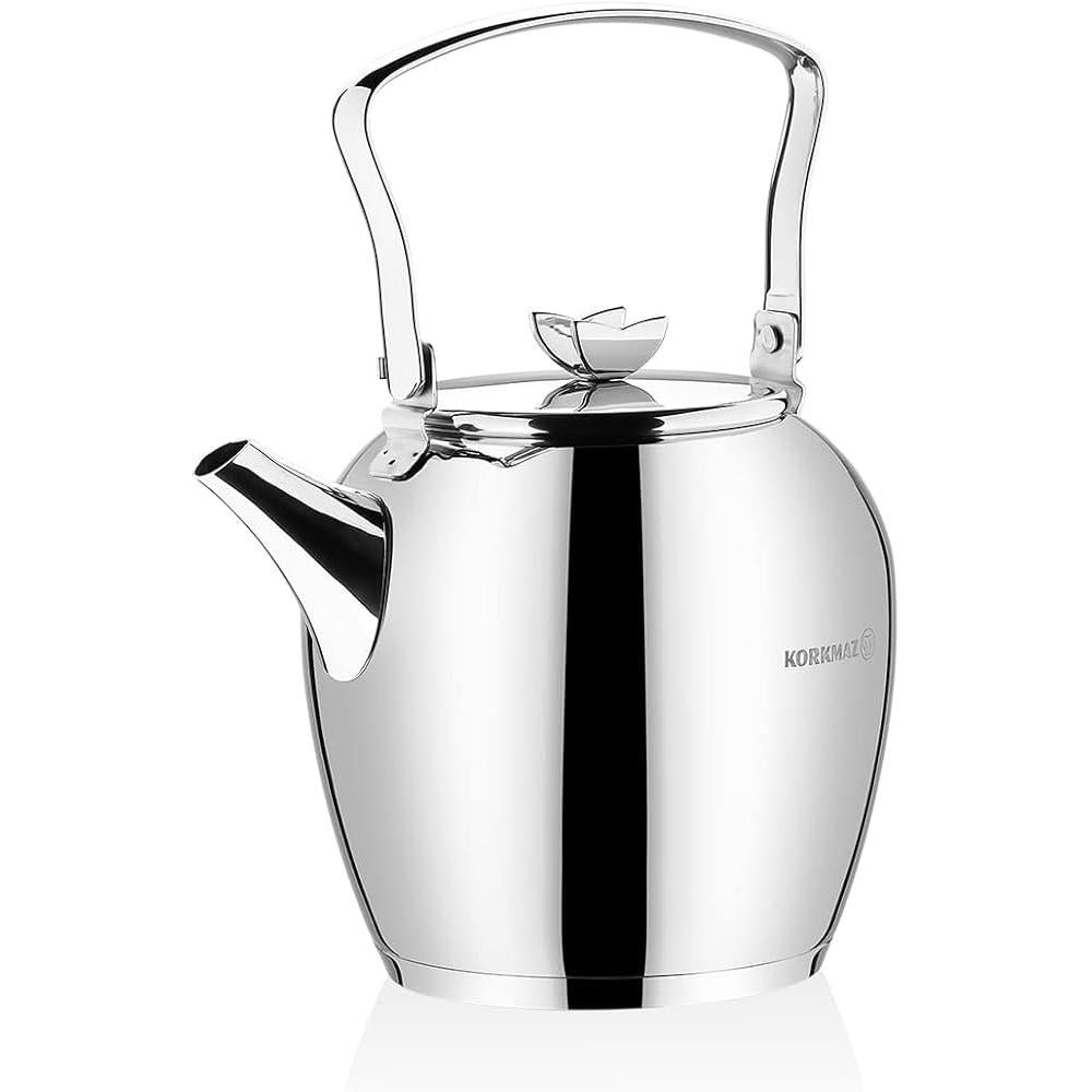 Korkmaz Butterfly Tea Pot 2.3 L 18/10 Stainless Steel