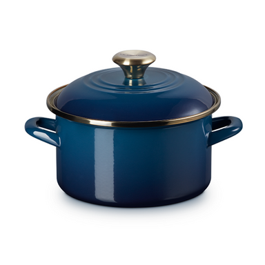 Le Creuset Petite Agave Enameled Steel Stock Pot  - 3.7 L