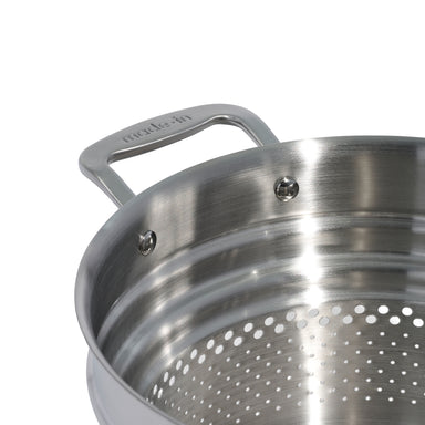 Made In Stainless Steel Clad Pasta Insert Side