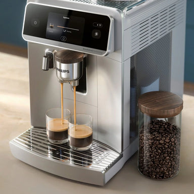 Philips Saeco Cafe Aromis 8000 LatteGo Pro Fully Automatic Espresso Machine - EP8757/20 with Beans
