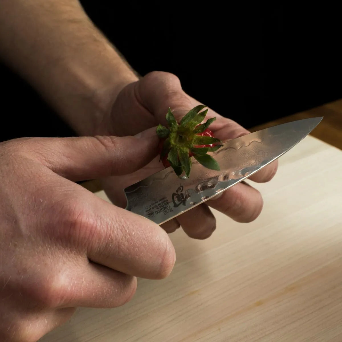 Shun Cutlery Premier 4" Paring Knife - Made in Japan Strawberry Peel