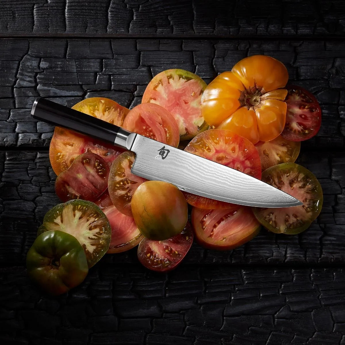 Shun Cutlery Classic 8" Chef's Knife - Made in Japan Tomato
