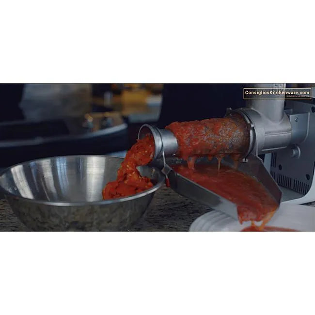 Fabio Leonardi MR8 0.5 HP SP3 Tomato Machine + TC12 Meat Grinder Combo-Consiglio's Kitchenware