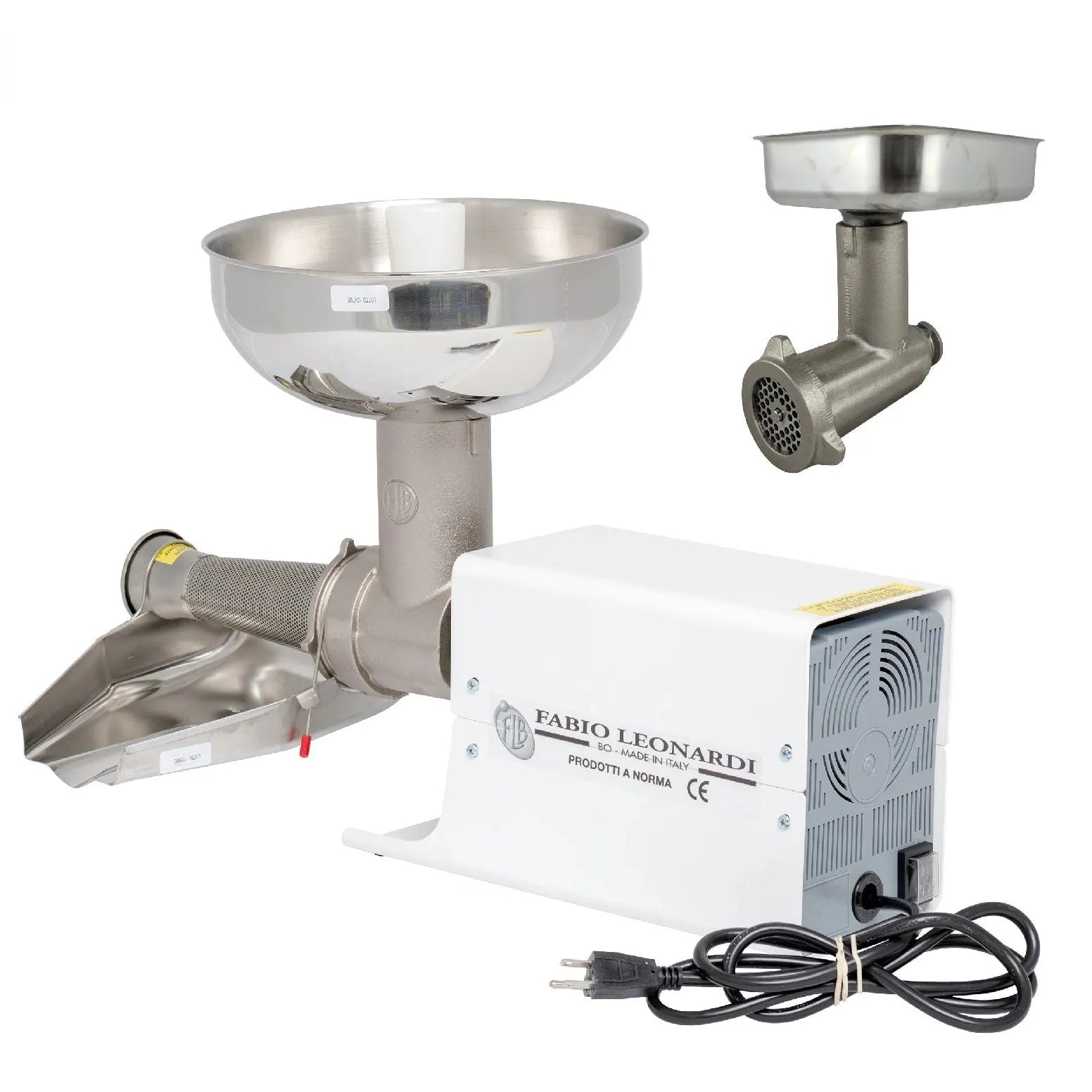 Fabio Leonardi MR8 0.5 HP SP3 Tomato Machine + TC12 Meat Grinder Combo-Consiglio's Kitchenware