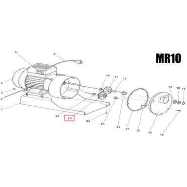 Fabio Leonardi MR10 Plastic Step Gear #25  (Ingranaggio Doppio in Plastica)