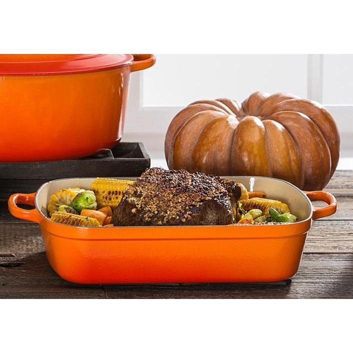 Le Creuset 4.9L Flame Rectangular Roaster - LS2011-332 Beef Roast