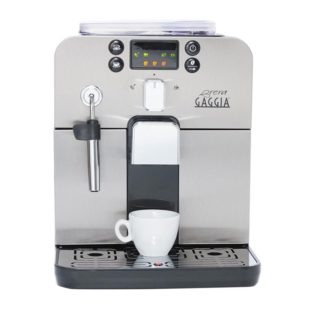 Gaggia Brera Black Espresso Machine Front View Canada