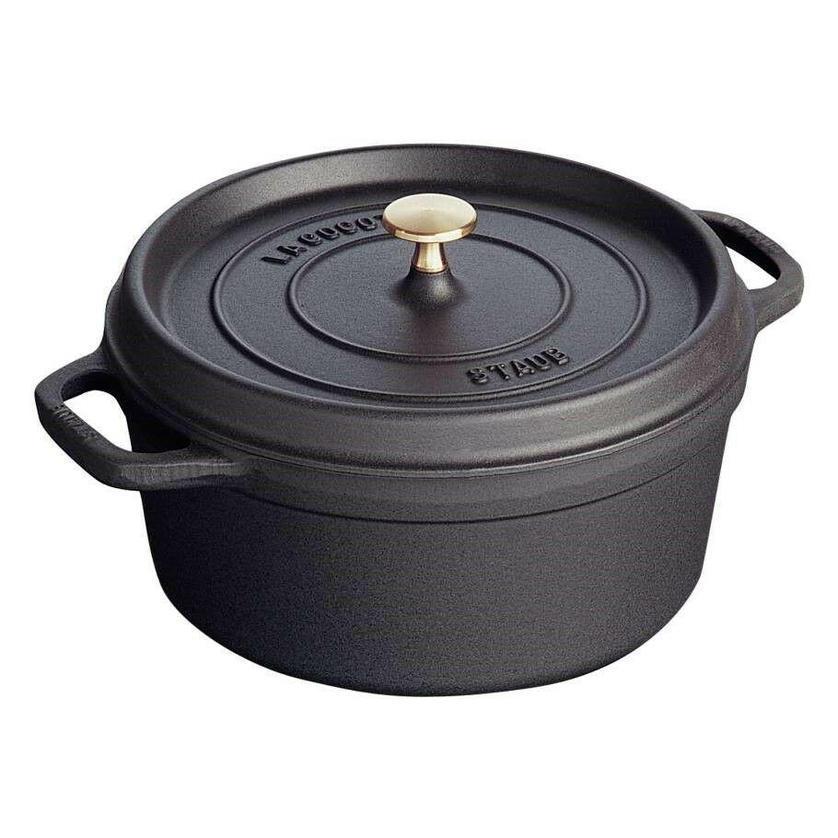 Staub - 1.25 QT (1.2 L) Matte Black Round Cocotte