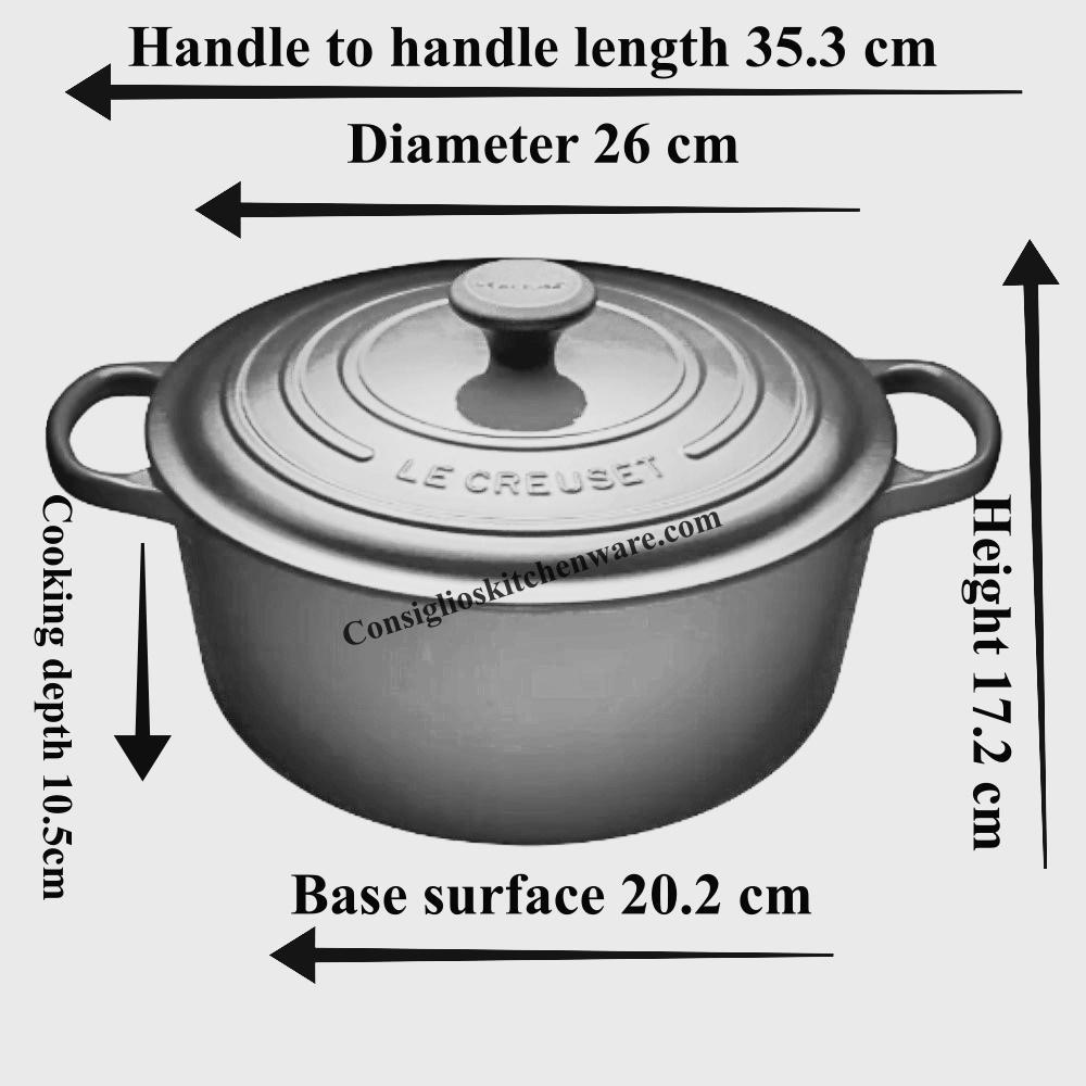 Le Creuset 5.3L Blueberry French/ Dutch Oven (26cm) - LS2501-2692
