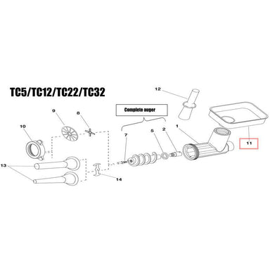Fabio Leonardi TC5 Meat Grinder Funnel