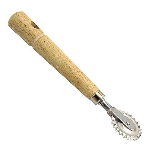 Eppicotispai Fluted Pasta Cutter with Wooden Handle - Made in Italy