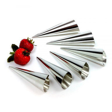 PASTRY HORN MOLDS, CONE SHAPED 6 PACK-Consiglio's Kitchenware